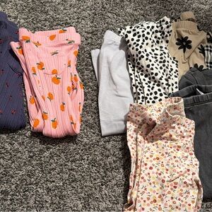 Old Navy Kids Leggings - Pink, White, Gray, Black, Cream